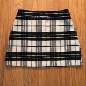 Wool mini skirt